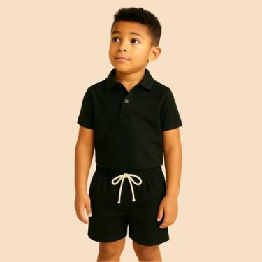 Imagem de Bermuda Infantil Masculina de Linho com Cordão Conforto Ideal para Pas