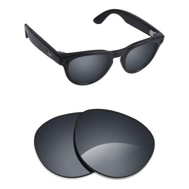 Imagem de Alphax Lentes de reposição polarizadas para óculos de sol Ray-Ban Meta Headliner RW4009 50 mm - Opções, Cromado preto espelhado