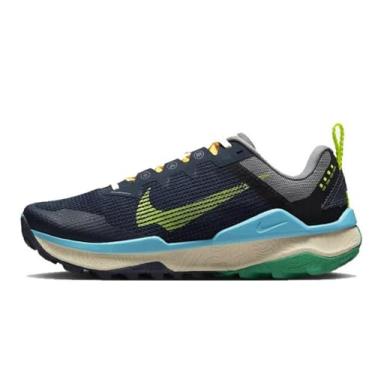 Imagem de NIKE WMNS React Wildhorse 8 Tênis feminino, Obsidian Volt Cinza Frio Azul Báltico, 39