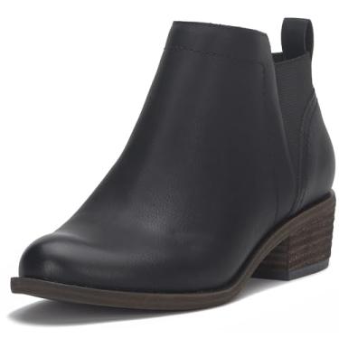 Imagem de Lucky Brand Bota feminina Badene no tornozelo, Preto/preto, 42