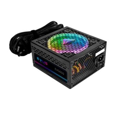 Imagem de Fonte ATX Gamer Evus EVG600 ARGB 600w 80 Plus Bronze - Evolusom