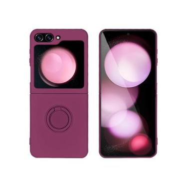 Imagem de Capa Slim Acrílico Aveludado Luxo Para Galaxy Z Flip 5 - Capinha Supor