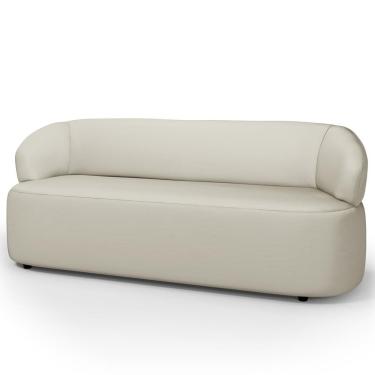 Imagem de Sofá 3 Lugares Orgânico Sala De Estar Living 170cm Carmen F04 Couríssimo Off White - Lyam Decor