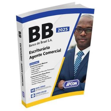 Imagem de Apostila Banco do Brasil 2025 Escriturário Agente Comercial - APCON