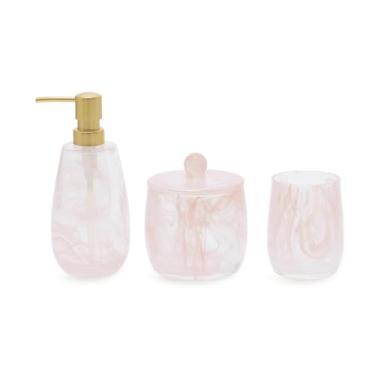 Imagem de KIT EM VIDRO PARA BANHEIRO - 3 PCS