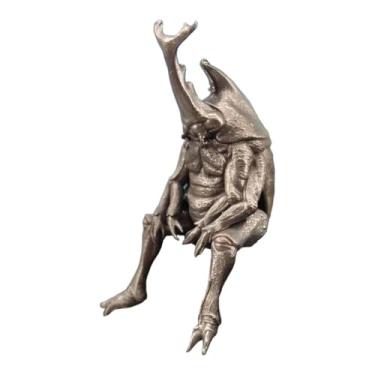 Imagem de FLCPJGV Miniatura de Besouro, Centro de Mesa, Estante, Pequena Estátua de Cobre
