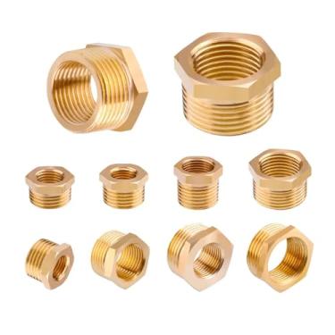 Imagem de 1 peça cobre M/F, G1", 1/10.2 cm, 1/5.1 cm M14*1,5, DN20, macho x fêmea adaptador de acoplador de latão rosqueado acessórios de junta de transferência de encaixe de tubo de latão (DN15 a DN20 17 mm)