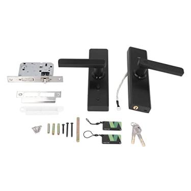 Imagem de Fechadura de impressão digital inteligente, entrada sem chave, fechadura de porta digital com controle de aplicativo WiFi, scanner de impressão digital semicondutor, tela sensível