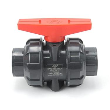 Imagem de 1 peça de diâmetro interno 20 ~ 50 mm PVC válvula de esfera aquário jardim casa conector de tubo de abastecimento de água acessórios de tubo de tanque de peixes válvula de 2 vias (interior 50 mm (DN40