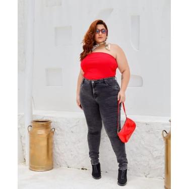 Imagem de Calça plus jeans - Toda bela 