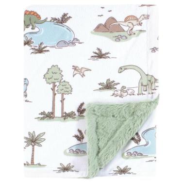 Imagem de Cobertor Hudson Baby Dinosaur Plush 76x102cm Cozy Soft