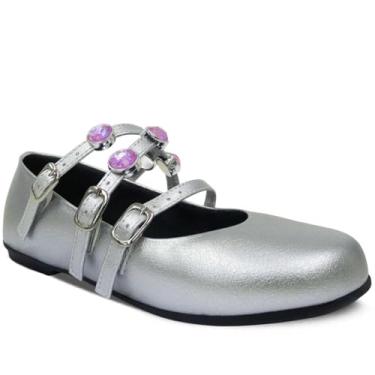 Imagem de Sapatilha Infantil Menina 28ao36 Sapato Moda Festa 02.50j (Prata, BR, Criança de 4 a 8 anos, Numérico, 30)