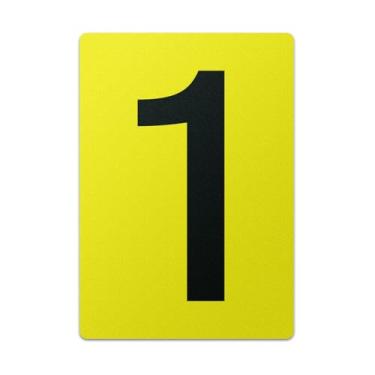 Imagem de 101SIGNCITY Adesivo de piso número 1 (17 x 25 cm, 1 pacote) – Vinil antiderrapante durável | Resistente a UV e água | Descolar e colar | Sem resíduos | Armazém, equipamentos, parede, adesivos de