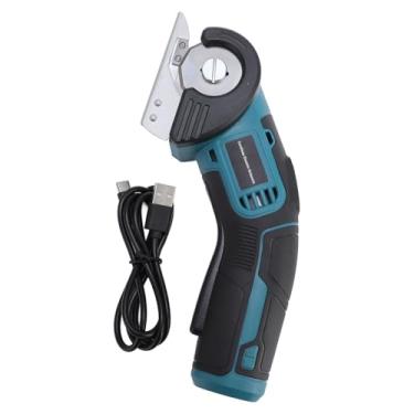 Imagem de WALFRONT Tesoura Elétrica Sem Fio Mais Forte, Cortador Rotativo, Cortador de Tecido Recarregável Com Trava de Segurança, 240 Rpm, 60 W, Portátil, Com de Afiação Automático