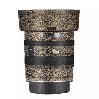Imagem de EF 28-70 3.5-4.5 II Capa de lente película antirarranhões adesivo protetor de corpo película protetora decalque para Canon EF 28-70mm F3.5-4.5 II (ouro wave)