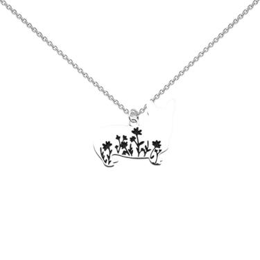 Imagem de Lywjyb Birdgot Corgi Colar Corgi Cachorrinho Pet Lover Presente Corgi Dog Animal Lover Gift Corgi Mom Merch, Small, Aço inoxidável, Sem Pedra Preciosa