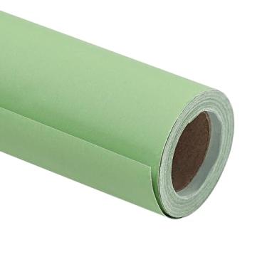 Imagem de RUSPEPA 76 cm x 998 cm (32,8 pol.) Papel de embrulho Kraft verde escuro grande rolo jumbo, papel de embrulho de arte verde reciclável para embrulho de presente de Natal, cobertura de mesa, suprimentos