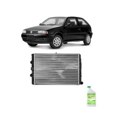 Imagem de Kit Radiador VW Gol 97 1.0 8/16V G3/G4 Com Ar + Aditivo Verde MWM