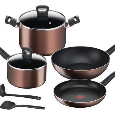 Imagem de Conjunto 4 Panelas + 2 Acessórios Titanium Bronze - Tefal
