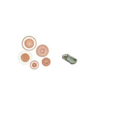 Imagem de Fenteer Arte de Parede em Rattan Trançado E Bandeja Decorativa para Sala de Chá, Corredor, Quarto, Café, Banheiro, Penteadeira, Fruteira.