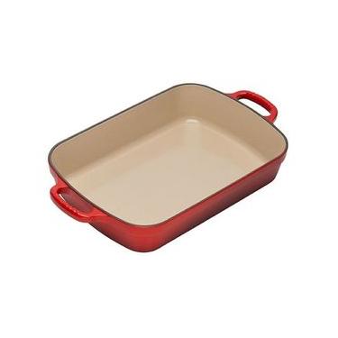 Imagem de TRAVESSA LE CREUSET RETANGULAR SIGNATURE 37CM - Vermelho