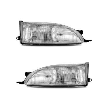 Imagem de Conjunto de faróis para Toyota Camry 1995 1996 OE Faróis / 95-96 Camry Canto Lâmpada cromada Refletor Substituição Pares Esquerdo e Direito