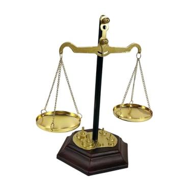 Imagem de predolo Expositor de Joias Libras, Decoração para Escritório de Advogado, Brincos, Balança da Justiça, Bandeja Organizadora de Cosméticos para Mesa, Sala de, Style B