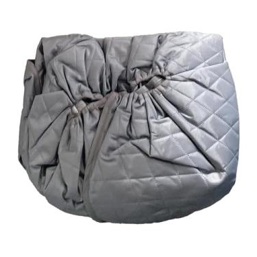 Imagem de oshhni Capa de chuva para carrinho de bebê, proteção contra o frio, ideal para uso externo, com bolso traseiro para guardar objetos. Capa universal para