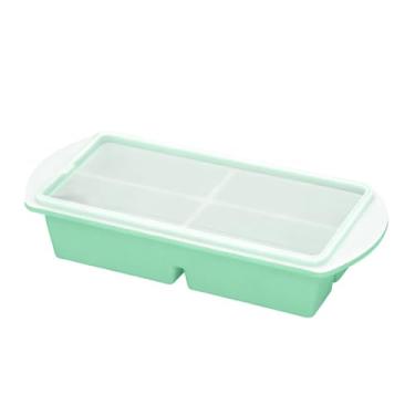 Imagem de Formas De Silicone Para Congelador | 2 Peças Com Tampa Antivazamento,Forma Para Sopas Com Tampa,Armazenamento De Molhos Caldos Sobras Cozinha Casa Escritório Microondas Livre De BPA