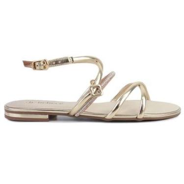 Imagem de Sandália Feminina Bebecê Light Peach Dourada - T1028-Feminino