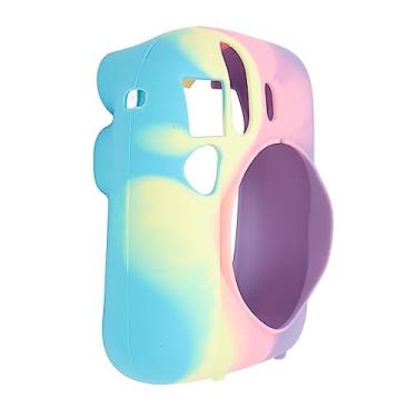 Imagem de Cryfokt Capa Protetora de Silicone para Câmera, Capa Macia de Forte Resiliência para Câmera Mini 12, Boa Proteção para Amantes de, Material Adequado para a Pele (Azul Profundo Amarelo Rosa Roxo