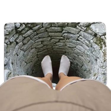 Imagem de Tapete 3D - Tapete antiderrapante para decoração | Tapetes para área de chão | para Halloween, quarto, sala de estar, banheiro, cozinha, porta, chão, casa, Natal