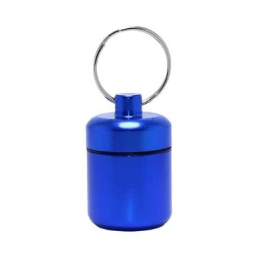 Imagem de Porta-comprimidos De Alumínio À Prova D'água, Chaveiro, Organizador Po