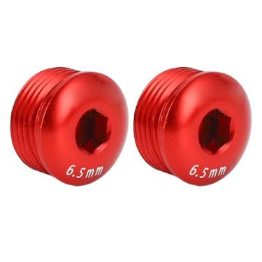Imagem de Generic Capa para Pedal de 6,5 Mm, Tampa para Pedal de Ciclo à Prova de Intempéries, 2 Peças, Leve para Andar (Vermelho)