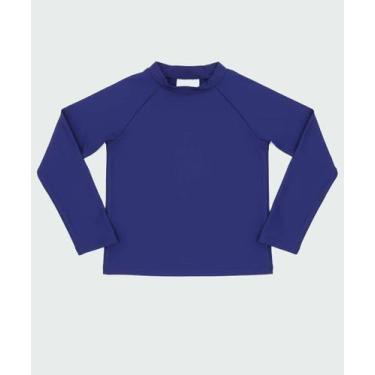 Imagem de Camiseta Infantil Praia Proteção UV Tam 4 a 10-87016 - Marisa, Azul, 4