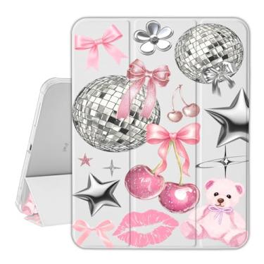 Imagem de Idocolors Capa para iPad de 11 polegadas (chip A16) 2025 11ª geração/iPad 10,9 polegadas 2022 10ª geração, suporte de lápis embutido com despertar/hibernar automaticamente, capa traseira de