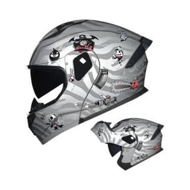 Imagem de Capacete Modular De Alta Qualidade Para Motocicleta, ABS, Lente Dupla,
