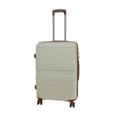 Imagem de Mala de Bordo Elefante 10kg Polipropileno 4 Rodas Branca - Menat Elefa