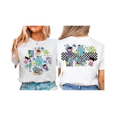 Imagem de Camiseta Unissex Disney Monsters Inc De Dois Lados, Moletom Combinando
