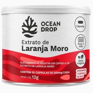 Imagem de Laranja Moro Extrato 500mg Puro 30 Cápsulas Ocean Drop Original Suplem