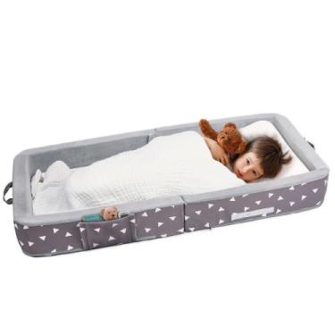Imagem de Cama de chão infantil Mooedcoe Dobrável Travel 137x64x18 cm