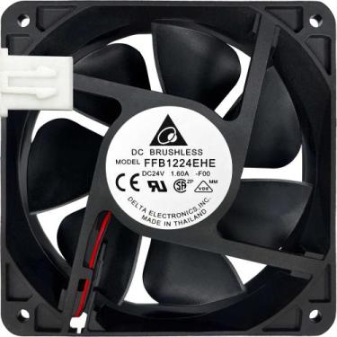 Imagem de Cooler FFB1224EHE 24V 1.60A 38.4W 2 Fios 2P 120X120X38MM A1 - Delta El