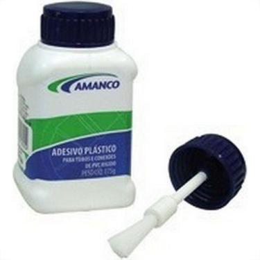 Imagem de Cola Para Tubos E Conexoes Pvc Amanco 175G. Frasco Com Pincel