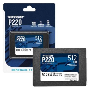 Imagem de HD SSD Patriot P220 512Gb Sata 3 500550Mbs P220S512G25 7255
