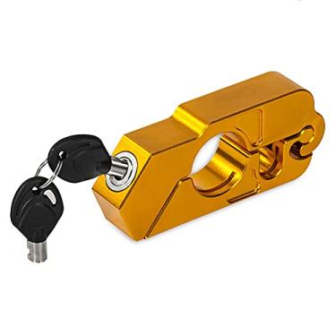 Imagem de Trava de motocicleta wetoto – trava de segurança de cabo de motocicleta CNC universal com 2 chaves para prender uma bicicleta, scooter, moto ou ATV em menos de 5 segundos