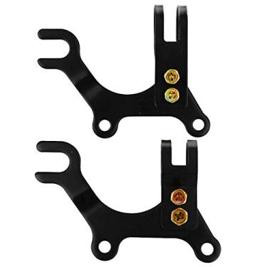 Imagem de DQITJ Pacote com 2 adaptadores de suporte de freio MTB suporte de montagem de bicicleta 20 mm e 31,8 mm componentes de bicicleta (160 mm)