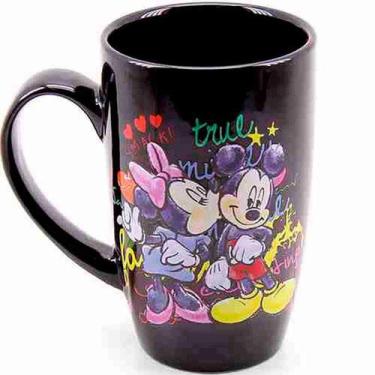 Imagem de Caneca Porcelana Preta Mickey E Minnie 400ml - Disney - Taimes