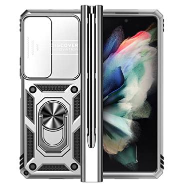 Imagem de Capa protetora antiderrapante para celular para Samsung Galaxy Z Fold 4 5G Fold4 Zfold4 Capas anti-queda, prata, para Samsung Z Fold 4