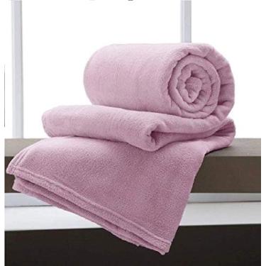 Imagem de Manta Casal Unicolor 180cm x 220cm Corttex Cor:Rosa