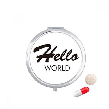 Imagem de Interface do programador Hello World, caixa de armazenamento de medicamentos, dispensador de contêiner